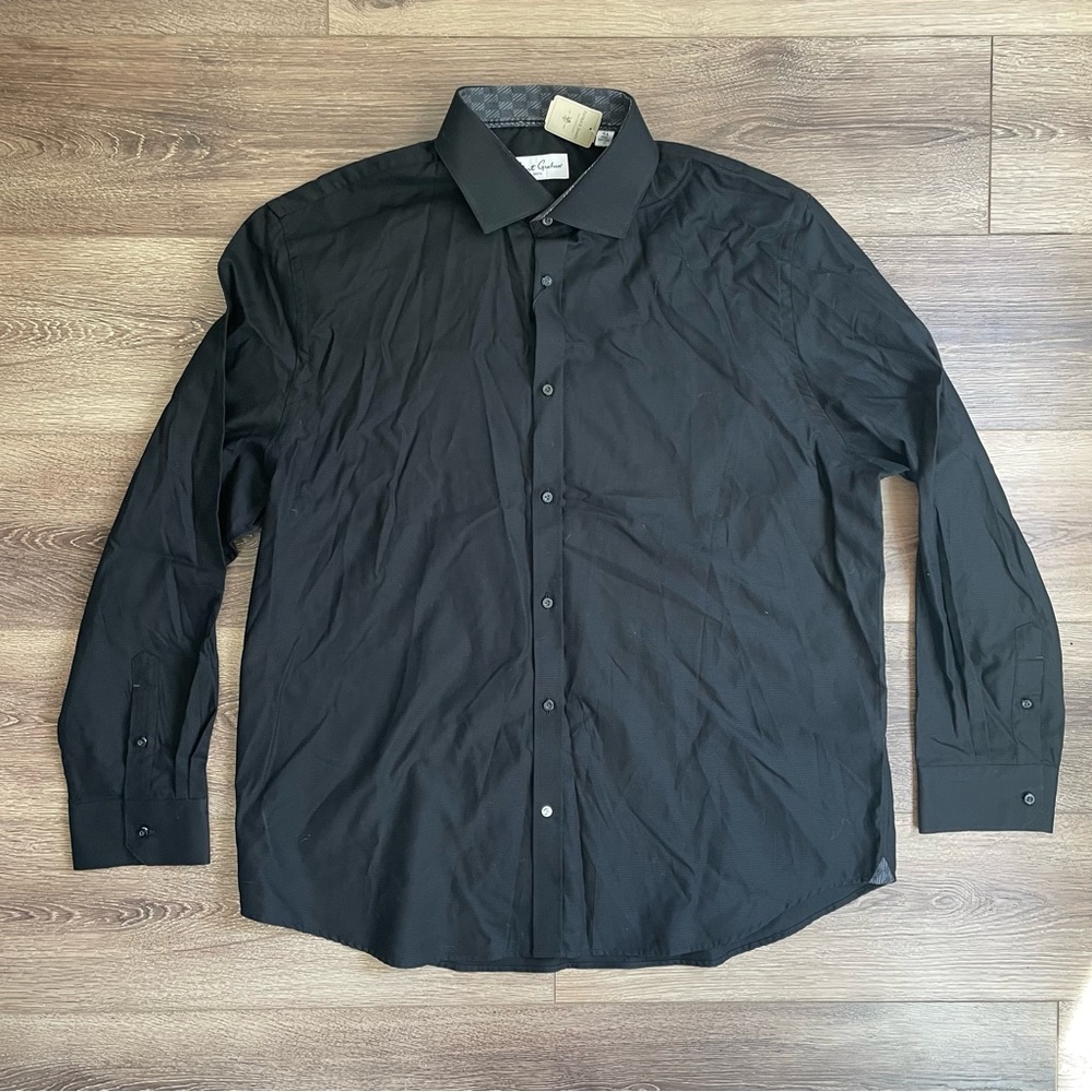 ⭐️NWT⭐️ Robert Graham Long Sleeve Dress Shirt, Black, RGD1207